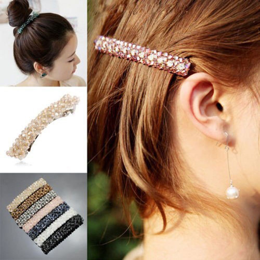 Kẹp tóc đính đá lấp lánh dễ thương cho bạn gái