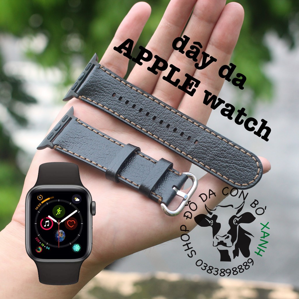Dây da cho Apple Watch handmade da thật Alran (đủ size)