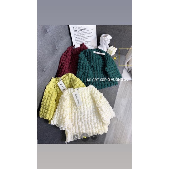 Áo Croptop Chất Caro Xốp Nữ [FREESHIP]  Thun kiểu body cộc tay dáng ôm viền bèo tiểu thư đường phố hàn quốc