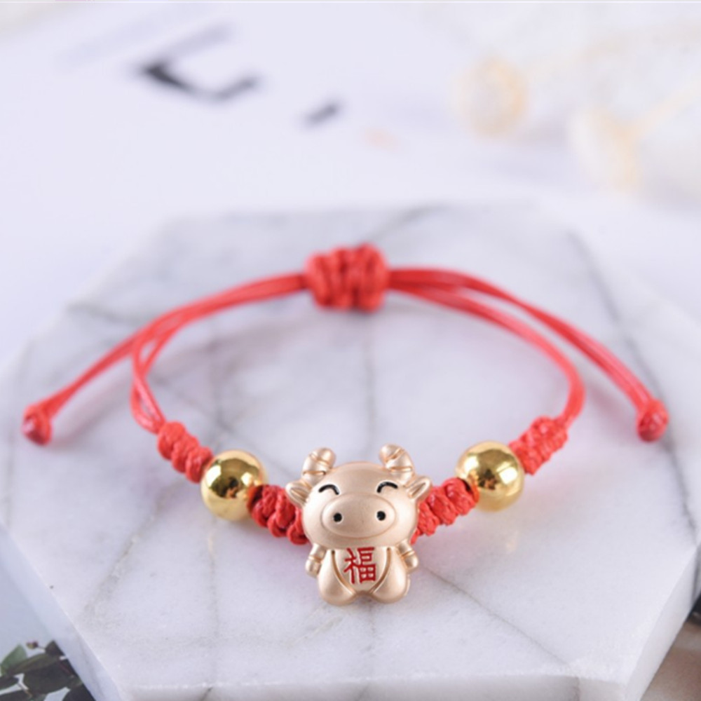 Vòng Tay Bện Dây Đỏ May Mắn Cho Nam Và Nữ