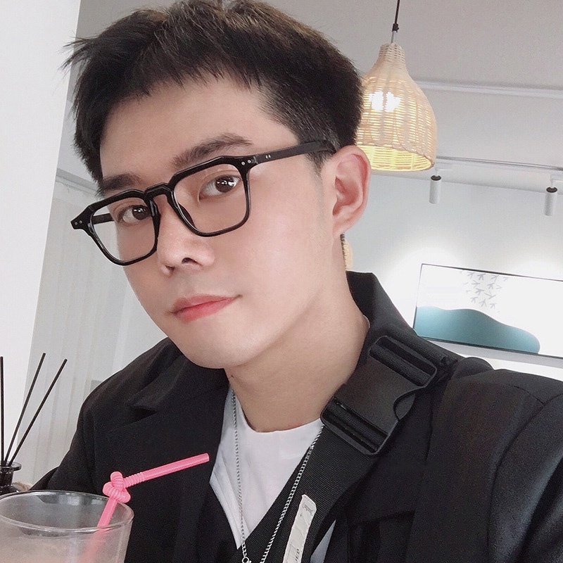 Mắt Kính Gọng Vuông Phong Cách Vintage Thời Trang Cho Nam Nữ