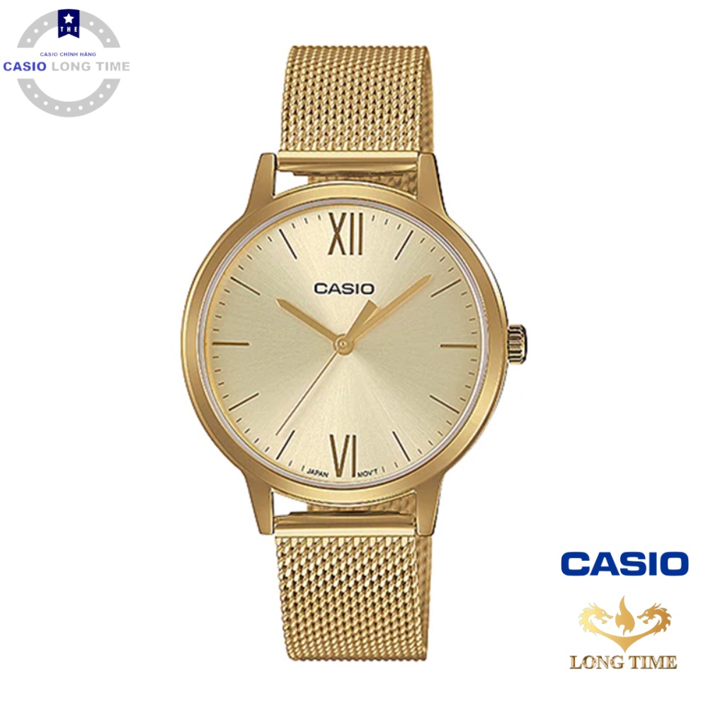 Đồng Hồ Nữ Casio LTP-E157MG-9ADF chính hãng dây mạ vàng sáng bóng chống chầy chống nước 5ATM bảo hành quốc tế 12 tháng