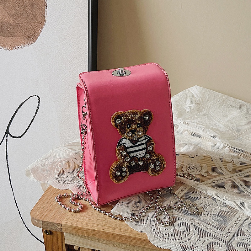 IELGY Túi Đeo Chéo Hình Gấu Dễ Thương Dành Cho Nữ