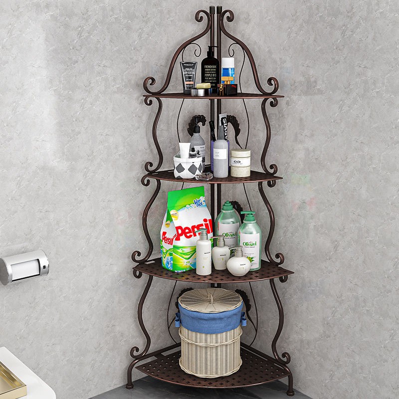 Giá đỡ nhà vệ sinh phòng tắm từ sàn đến trần bếp ngủ Kệ hình tam giác không bị thủng < | BigBuy360 - bigbuy360.vn