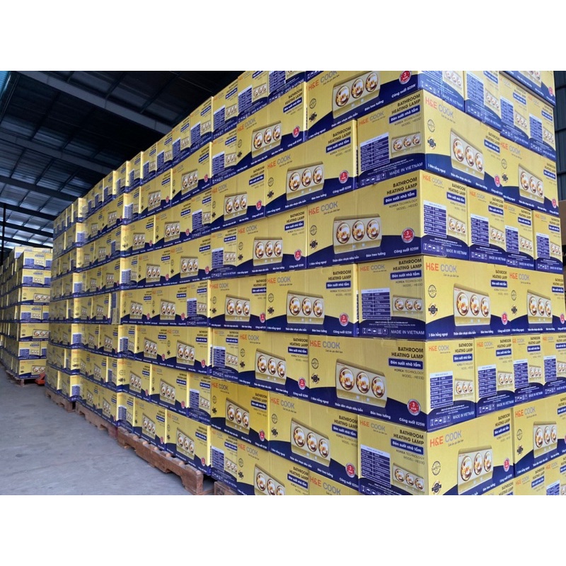 Máy Sưởi Nhà Tắm HE COOK - Đèn Sưởi Nhà Tắm BH 3 Năm Chống Chói, Chống Nước Công Nghệ Hàn Quốc 2 & 3 Bóng