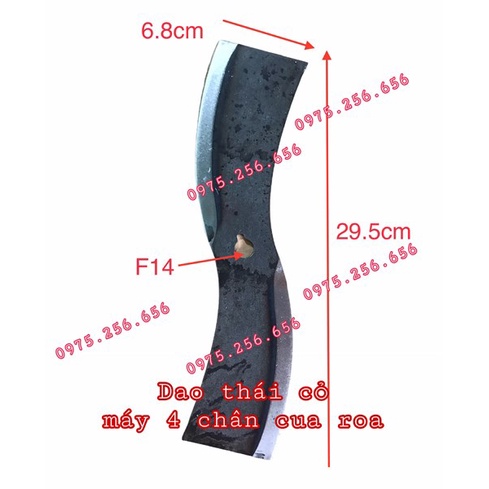 Dao thái cỏ máy 4 chân cua roa