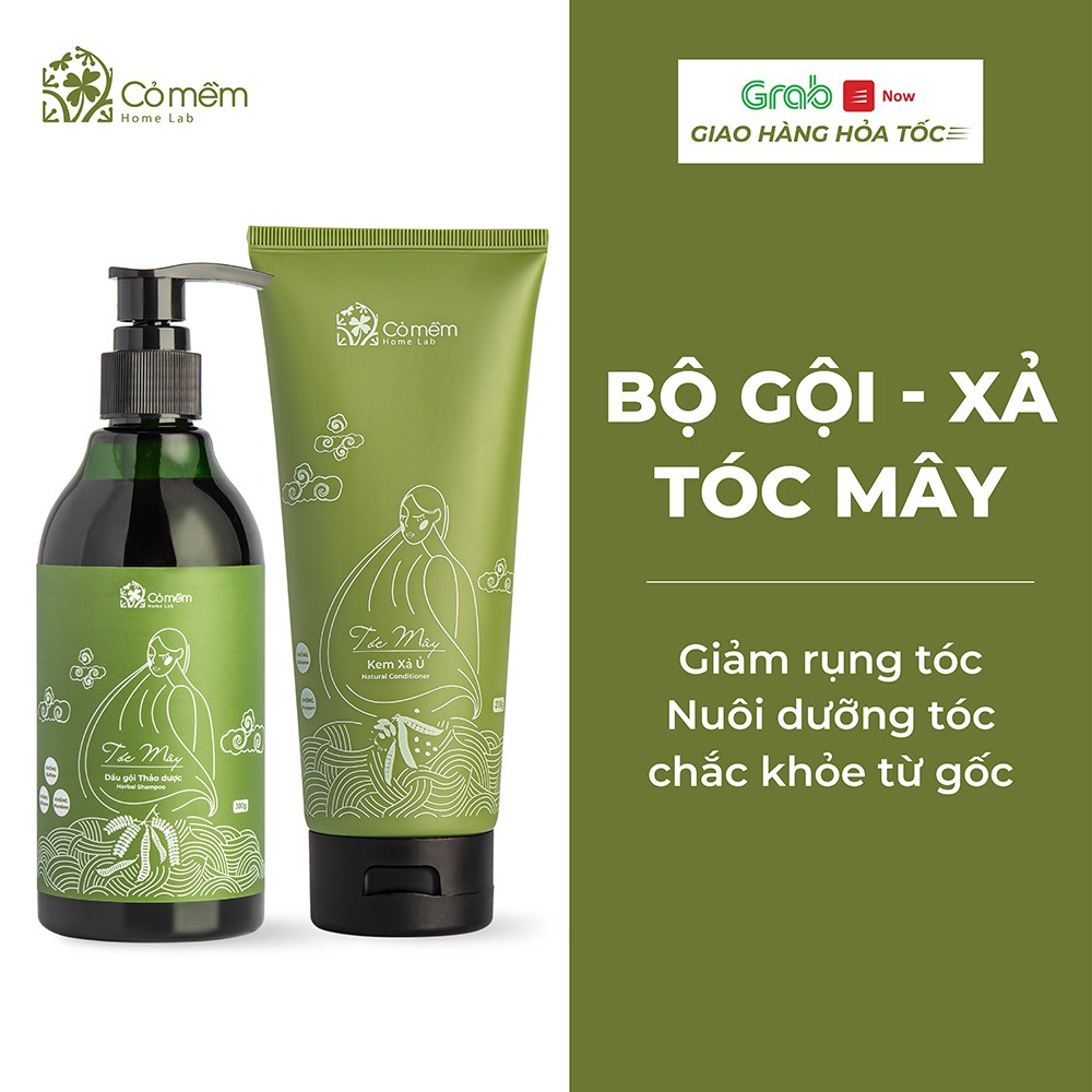 Bộ Gội Xả Tóc Mây An Toàn Chiết Xuất Bồ Kết Cỏ Mềm