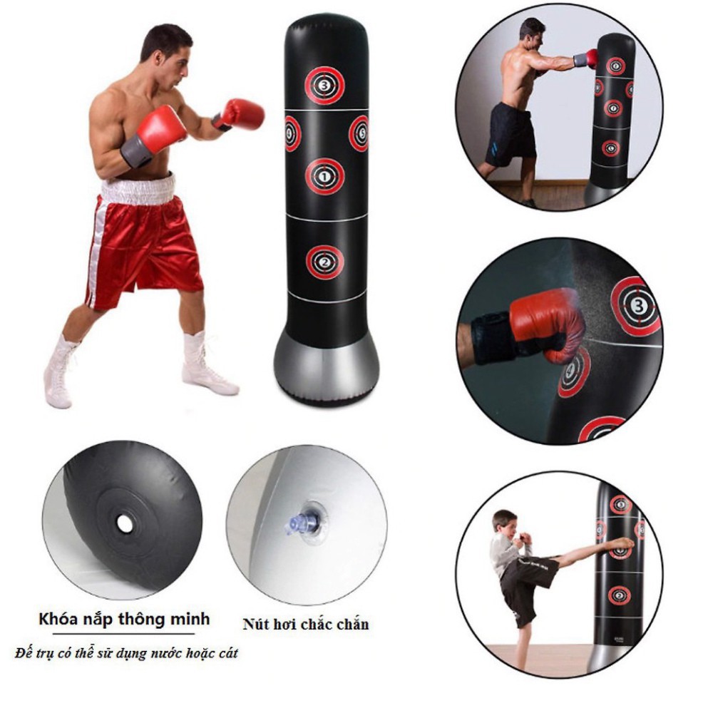 Tập thể dục lành mạnh TRỤ ĐẤM BỐC PHẢN XẠ GIẢI STRESS HIỆU QUẢ PURE BOXING [Giá đẳng cấp]