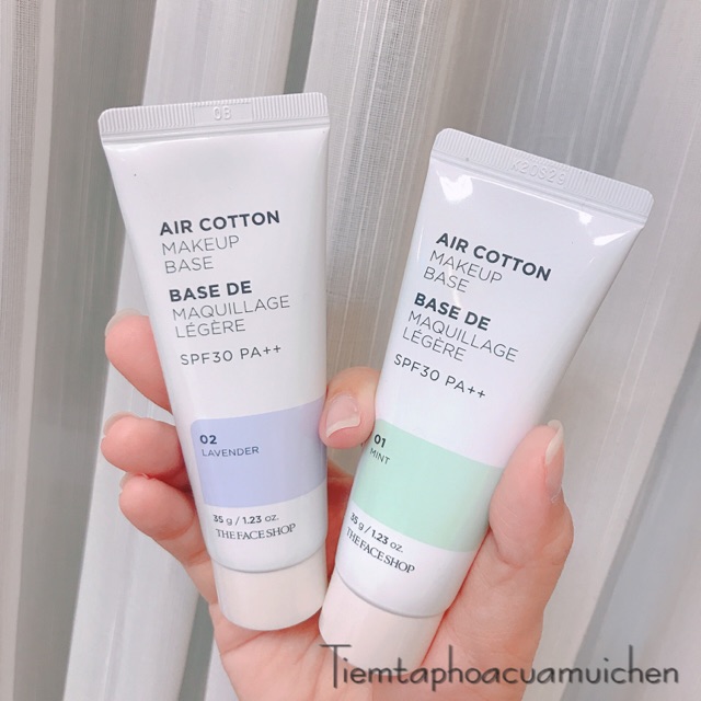 Kem Lót Hiệu Chỉnh Màu Da Air Cotton Makeup Base SPF30 PA++ 40g