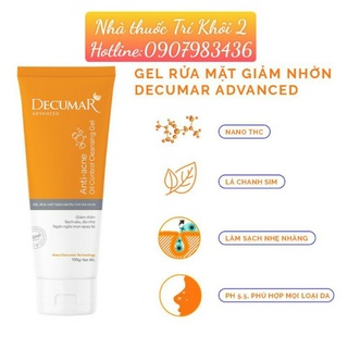 Gel rữa mặt Decumar Avanced giảm nhờn - Túyp 50 g
