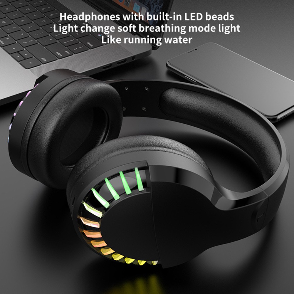 Tai Nghe Chơi Game Hel + Sh33 Bluetooth 5.0 Có Đèn Rgb