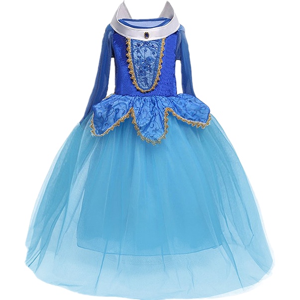 Đầm hóa trang phong cách công chúa Halloween cho bé gái 4 - 10 tuổi