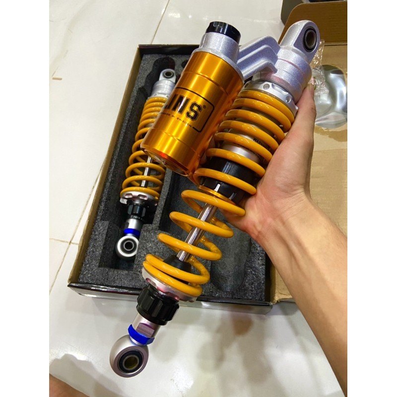 Phuộc sau kiểu Ohlins có bình dầu cho xe sirius, wave, dream, jupiter