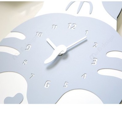 Đồng hồ treo tường Mèo con, đồng hồ trang trí - Bảo hành 12 tháng - Trang trí decor vintage căn phòng - Cat wall clock