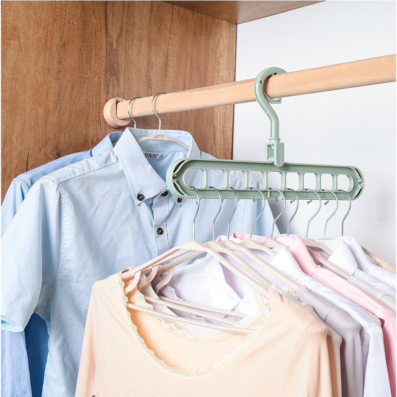 Combo 2 Móc Treo Quần Áo Đa Năng 9 Lỗ - BX0302