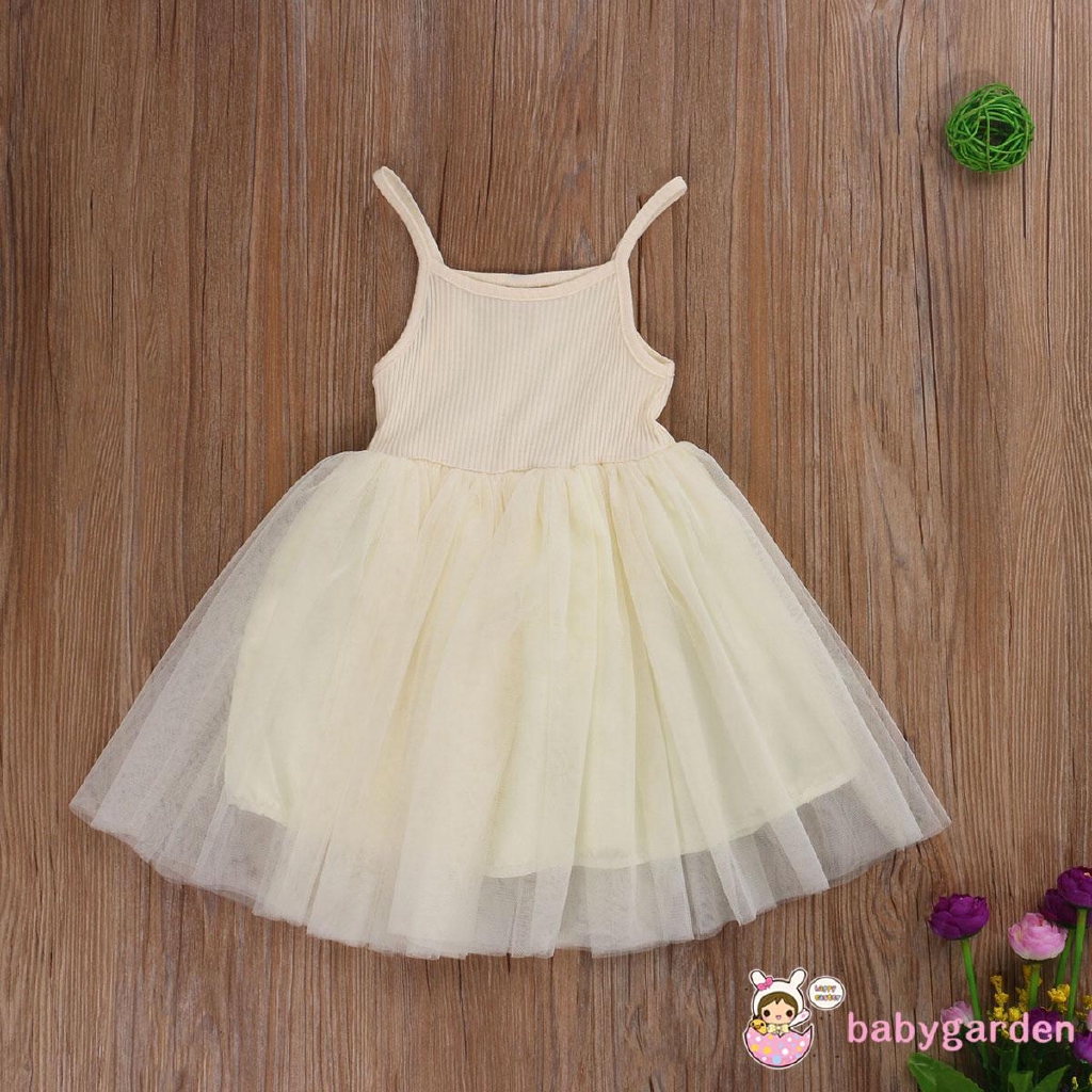 Đầm Xoè Tulle 4 Màu Cho Bé Gái