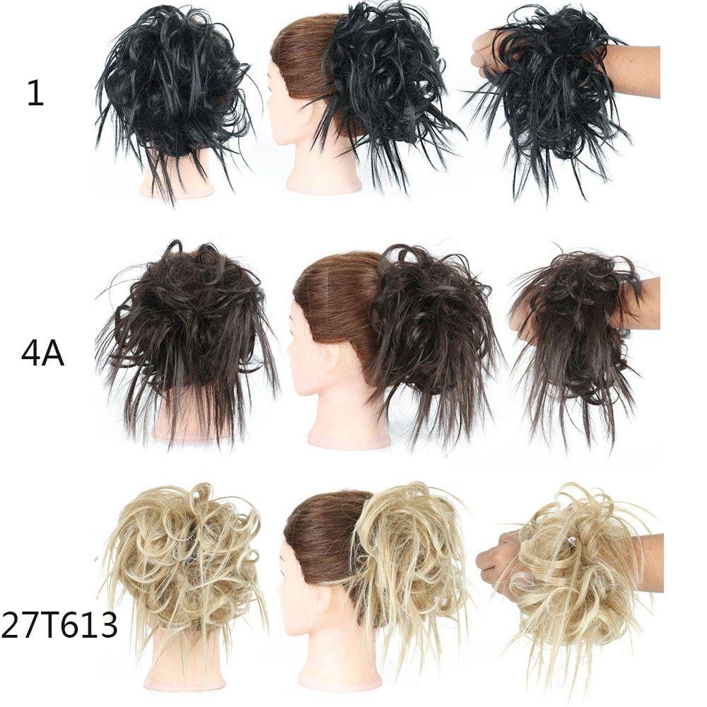 Búi Tóc Giả 13 Màu Co Giãn Dùng Nối Tóc Đuôi Ngựa Tiện Dụng