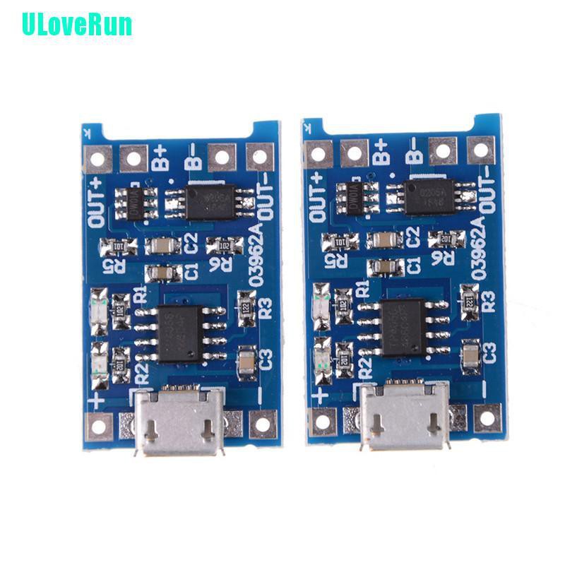 Bộ 2 Pin Sạc Lithium 5V Micro USB 1A 18650 Chất Lượng Cao