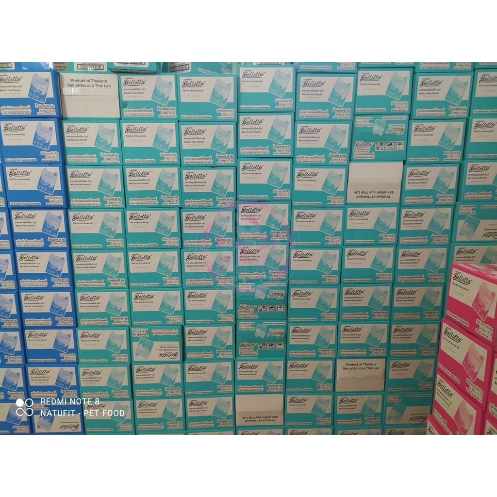 Pate mèo Bellotta gói 85g nhiều vị, pate Thái Lan