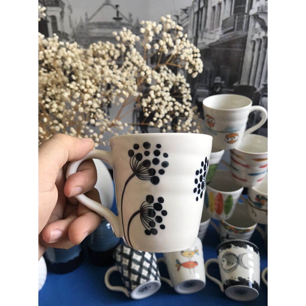 [GIÁ SỈ IB] CỐC SỨ, LY SỨ, TÁCH SỨ VẼ TAY THỦ CÔNG BÁT TRÀNG, LY CAFE ESPRESSO, LY CAPUCHINO, CAFE LATE, CỐC ĐÁNH RĂNG
