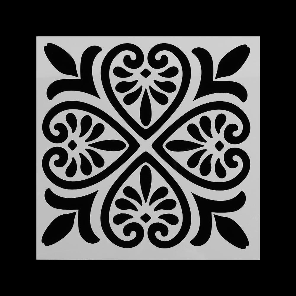 Bộ 6 Khuôn Vẽ Trang Trí Họa Tiết Mandala