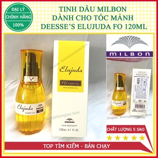 (Chính Hãng Giá Sỉ) Tinh Dầu MILBON Dành Cho Tóc Mảnh DEESSE’S ELUJUDA FO 120 ML