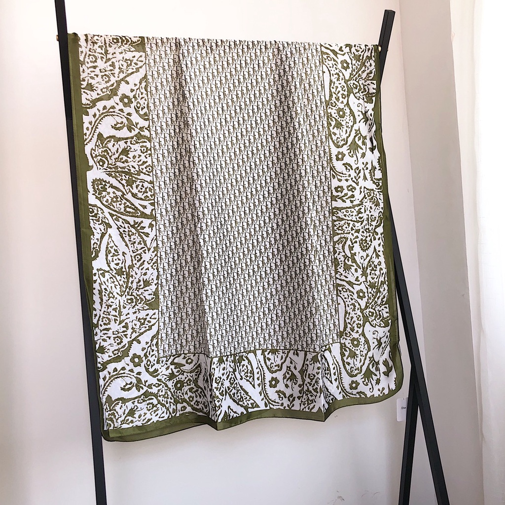 Khăn Quàng Cổ Chống Nắng Bằng Lụa In Chữ D Thời Trang 2022