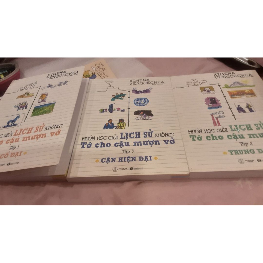 Sách - Combo Muốn Học Giỏi Lịch Sử Không? Tớ Cho Cậu Mượn Vở (Trọn Bộ 03 Cuốn) - Thái Hà
