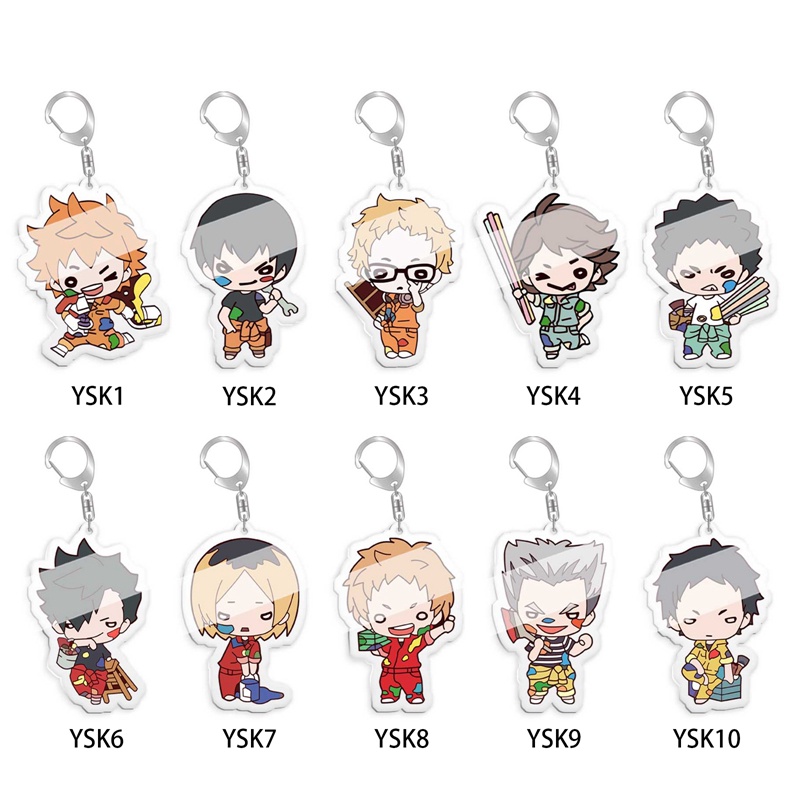 Tmdbyx Pop Anime Haikyuu!! Móc Khóa Hình Nhân Vật Hinata Shoyo Kageyama Tobio