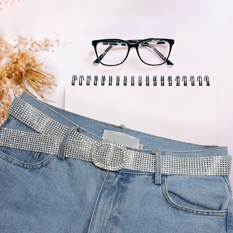 Thắt Lưng Đính Kim Cương Giả Lấp Lánh Cho Nữ