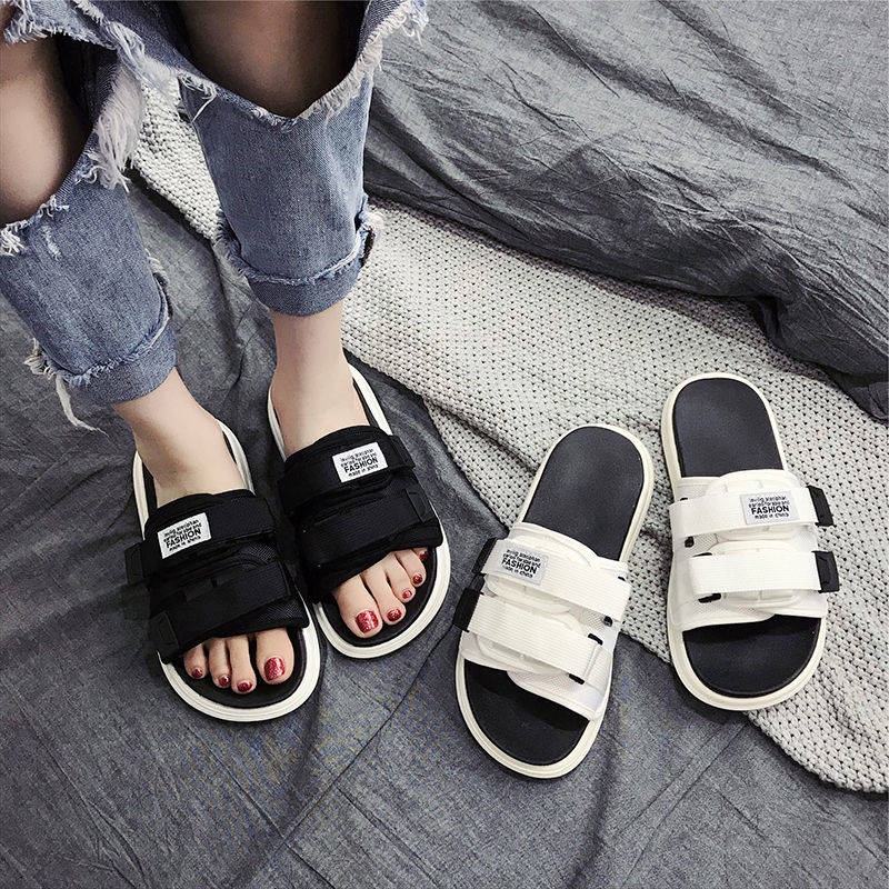 Dép Quai Ngang Đế Dày Phong Cách Hàn Quốc Thời Trang Mùa Hè Cho Nữ