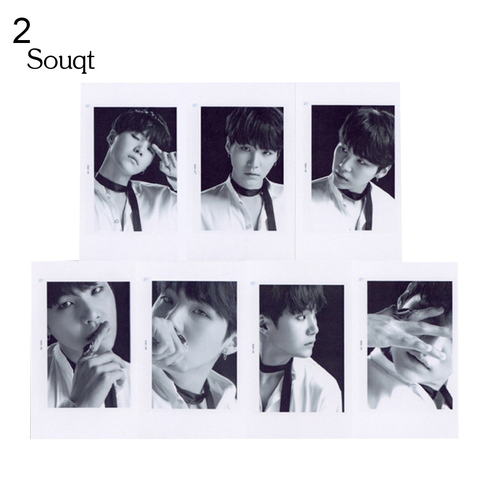 SQ 7Pcs/Set KPOP BTS Love Yourself Album Official Cards Photocard Collectibles Gift