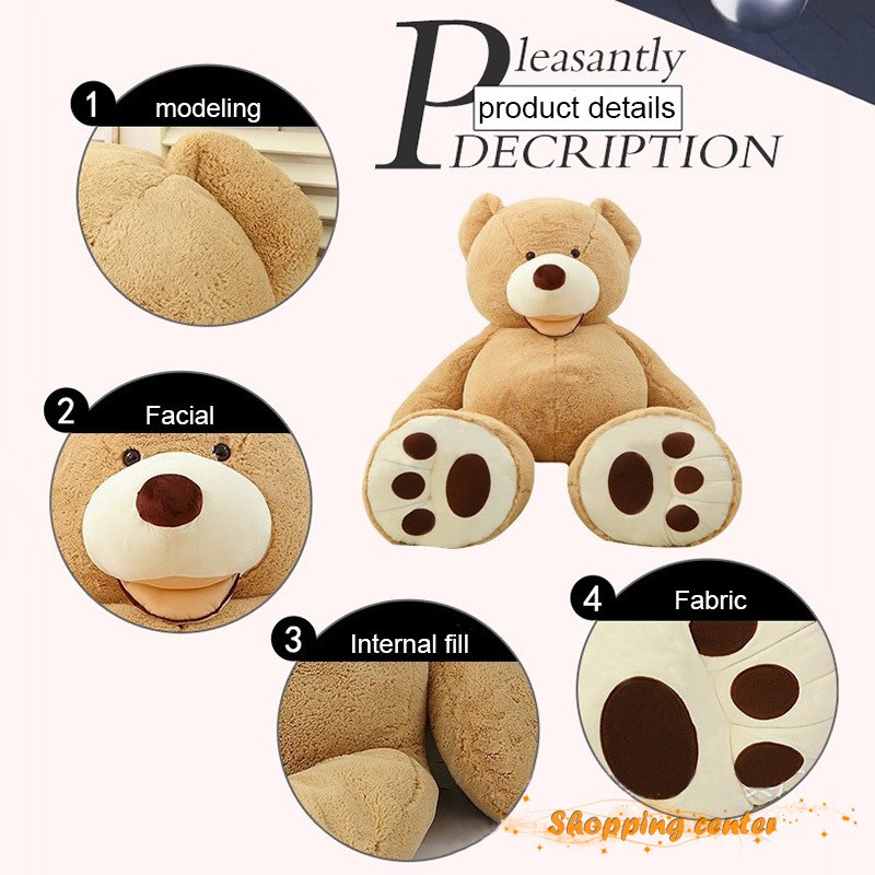 Vỏ gấu Teddy khổng lồ tự nhồi bông dễ thương bigsize