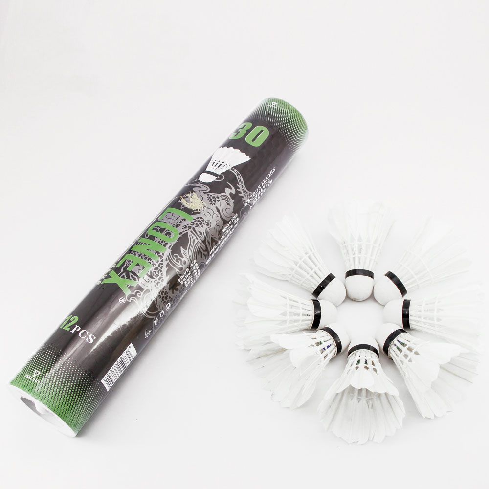 Set 12 Quả Cầu Lông Ngỗng Siêu Bền Dùng Luyện Tập Thể Thao Ngoài Trời