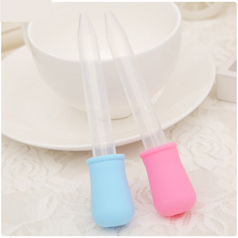 Ống hút sữa/ bón thuốc bằng silicone cho bé