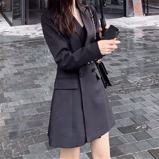 Dầm vest cao cấp phối nút ( SẴN MÀU ĐEN)