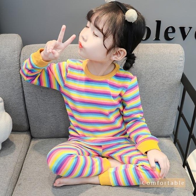 Bộ Quần Áo Ngủ Tay Dài Thiết Kế Mới Dành Cho Bé