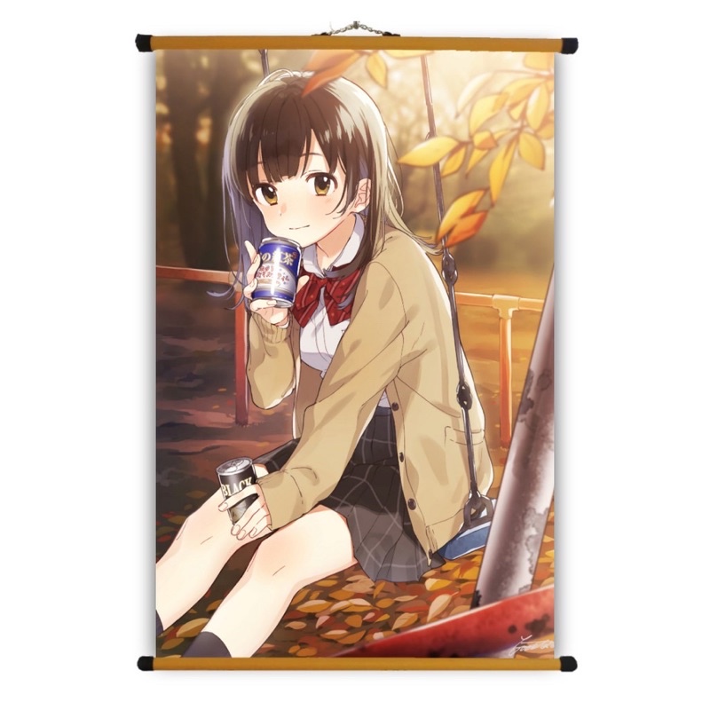 Poster Vải Sayu Ogiwara Anime Hige wo Soru. Soshite Joshikousei wo Hirou