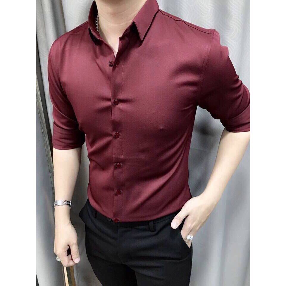 ÁO SƠ MI NAM BODY TRƠN XUẤT CV5 ( CHẤT BAO ĐẸP )