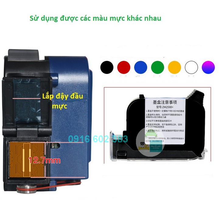 Máy in date cầm tay mini