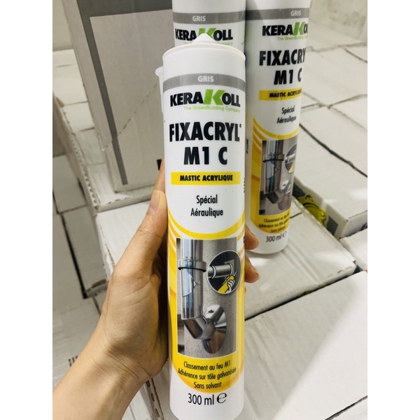 Keo silicone chống cháy chịu nhiệt 1000 độ C Fixacryl M1C 300ml (nhập khẩu Pháp)