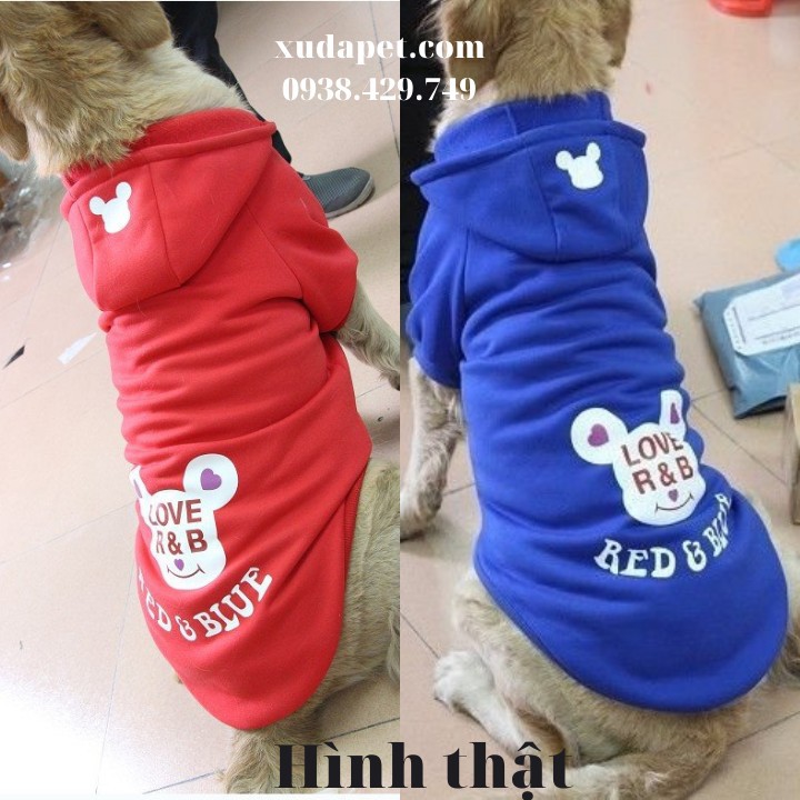 Áo Hoodie Cho Chó Lớn Red And Bull chất liệu thun co giãn cao cấp - Xudapet - SP000604