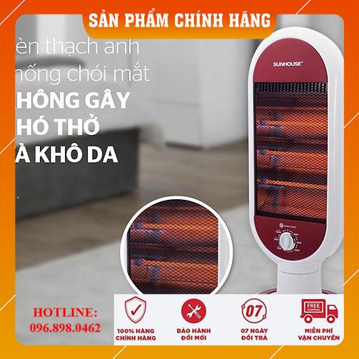 Quạt Sưởi Sunhouse Hồng Ngoại - Máy Sưởi Ấm Phòng Ngủ, Máy Sưởi - Đèn Sưởi Sunhouse 1200W [CHÍNH HÃNG - FREESHIP]