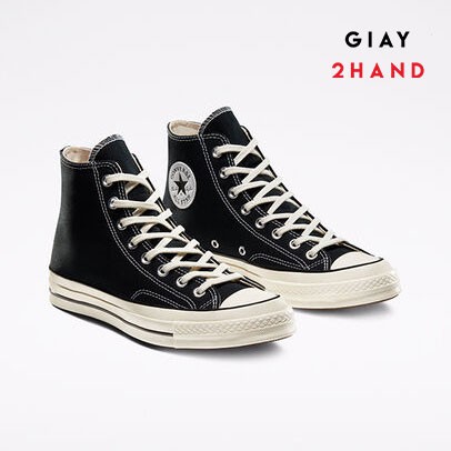 Giày Thể Thao Auth CONVERSE CHUCK TAYLOR 70S HIGH “BLACK/WHITE” Chính Hãng 100%