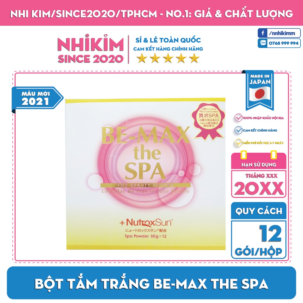 Bột Tắm Trắng Be Max The Spa Bath Powder