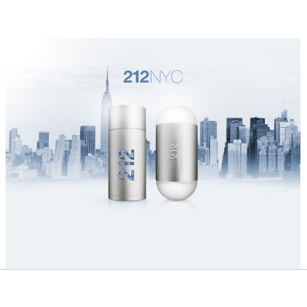 Lăn khử mùi nước hoa dành cho nam 212 MEN NYC Carolina Herrera (75g) Pháp