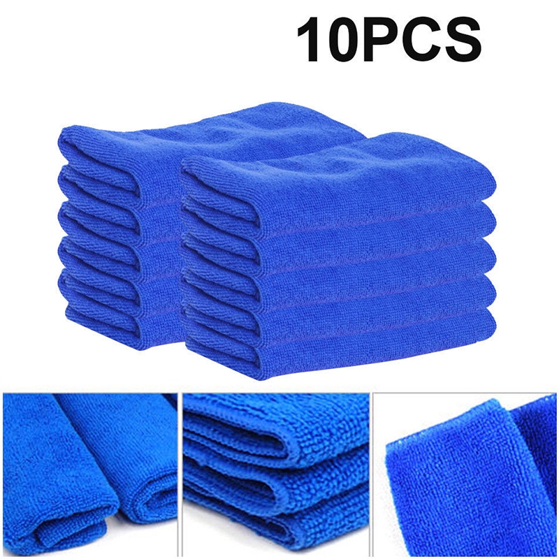 25* 25cm Microfiber Cleaning Cloth No-Scratch Rag Car Polishing Detailing Towel