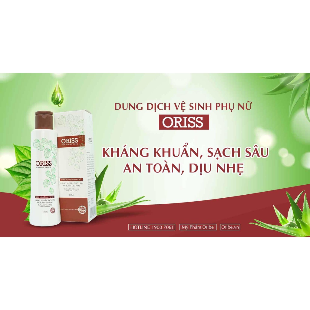 Dung Dịch Vệ Sinh Phụ Nữ Dịu Nhẹ Oriss 150ml