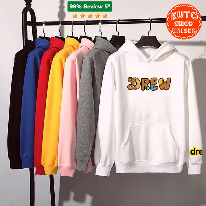 ÁO HOODIE DREW Chữ Cam Nỉ Ngoại Cao Cấp In Pet Siêu Bền Siêu Đẹp (HD2830 - Kèm Ảnh Thật)