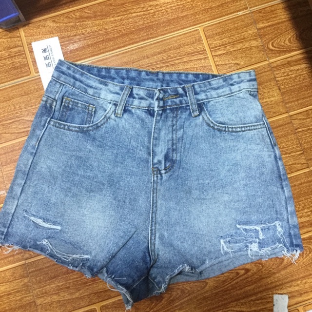 Quần short nữ chất jean ống rách, quần sooc bò nữ rách ống vải bò bền đẹp, dễ phối đồ mẫu mới 2022